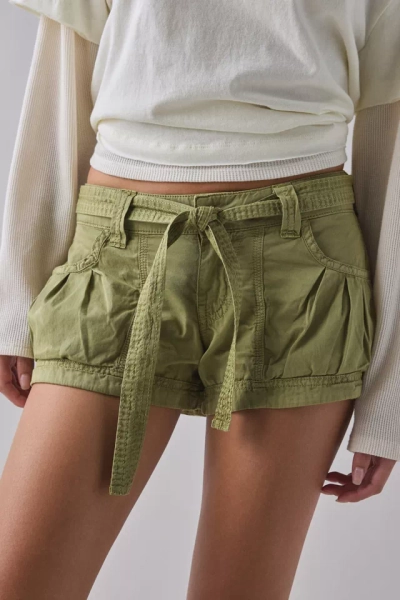 BDG Redwood Utility Tie-Waist Micro Shorts