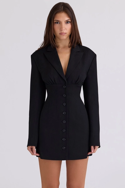 Georgia Black Hourglass Blazer Dress