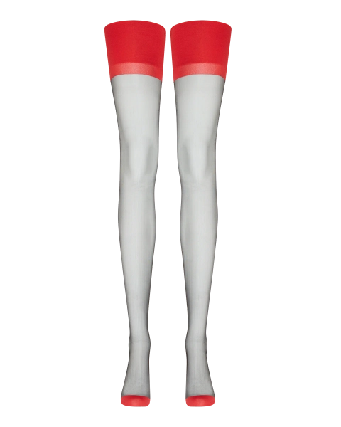 Ora Stockings in Black/Red | By Agent Provocateur