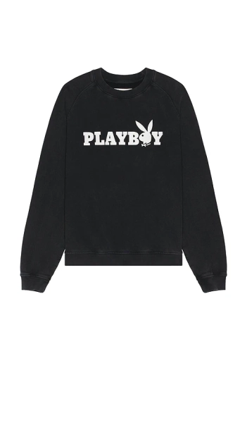 Playboy Masthead Sweatshirt in Black. - size M