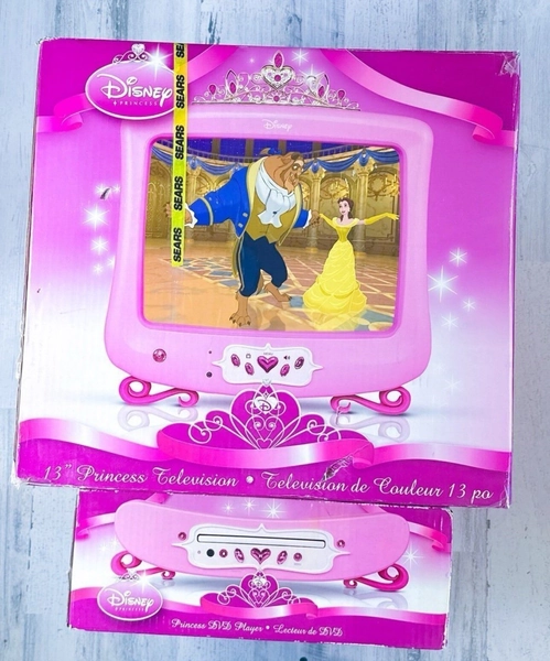 Disney Princess 13” CRT TV and DVD Player Brand New in Box Retro Gaming RARE