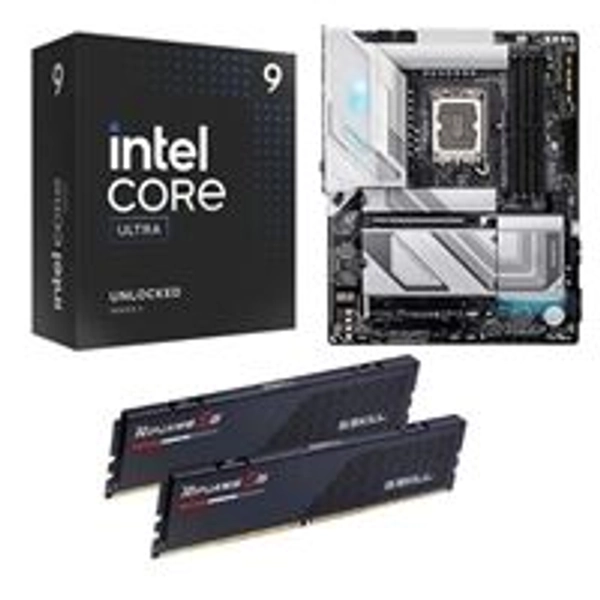  Intel Core Ultra 9 285K, Gigabyte Z890 Gaming X WiFi7, G.Skill Ripjaws S5 Series 32GB DDR5-6000 Kit, Computer Build Bundle