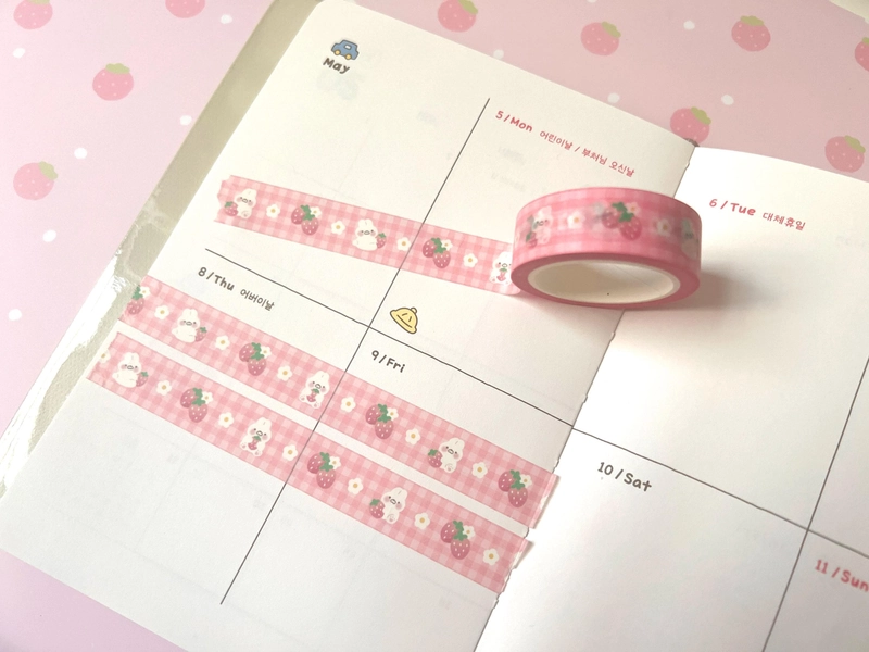 Bun Bun Berry Washi Tape