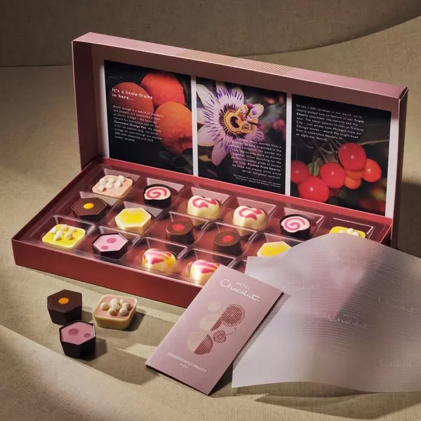 Exuberantly Fruity Chocolate Box 18-Piece
