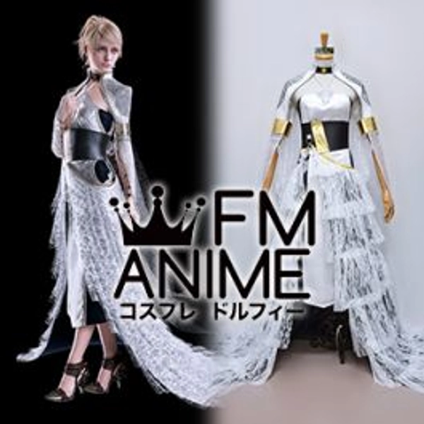 Kingsglaive: Final Fantasy XV Lunafreya Nox Fleuret Long Dress Cosplay Costume