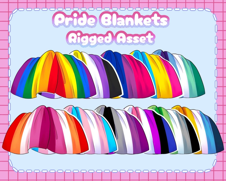 Vtuber Asset - Fully rigged - Pride Blankets