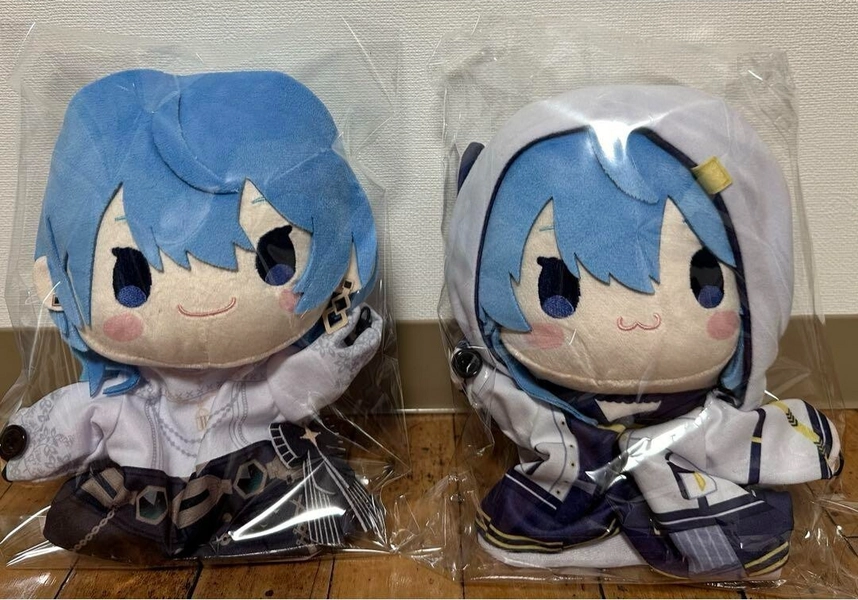 Hololive Hoshimachi Suisei Puppet Plush Doll Set.