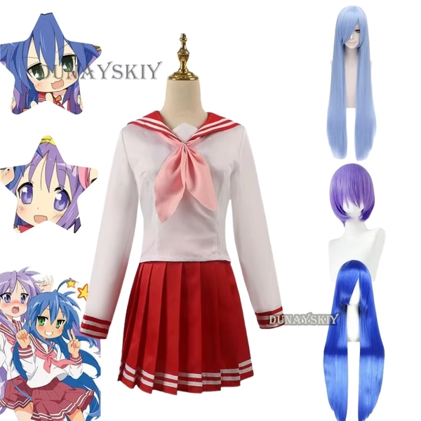 Lucky Star Cosplay Costume Set for Women