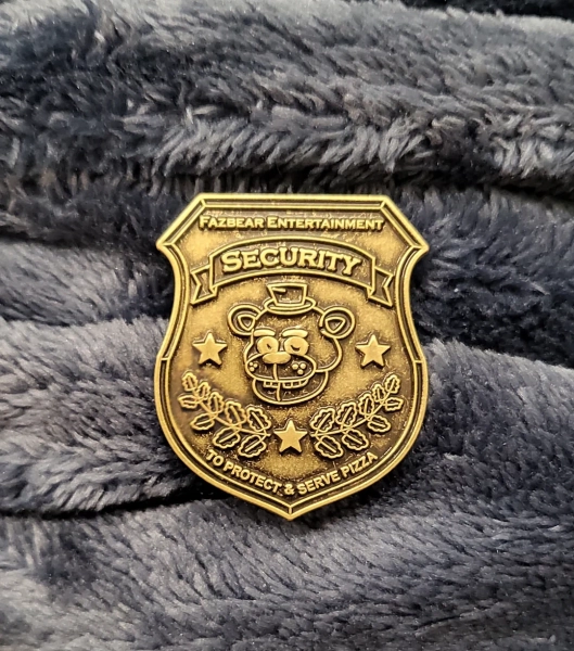 Five Nights at Freddy's FNAF Inspired Security Badge Lapel Pin - Etsy UK