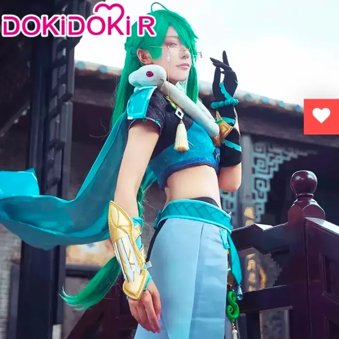 DokiDoki-R Game Genshin Impact Baizhu Cosplay Costume Bai Zhu | S-Order Processing Time Refer to Description Page