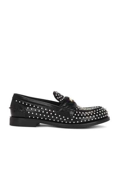 Miu Miu Penny Loafer in Black