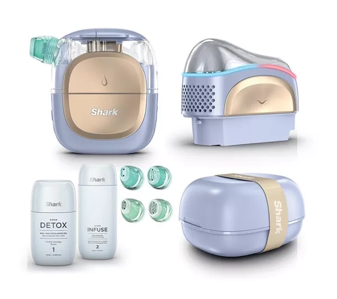 SHARK FacialPro Glow + DePuffi At Home Facial - Spa Purple