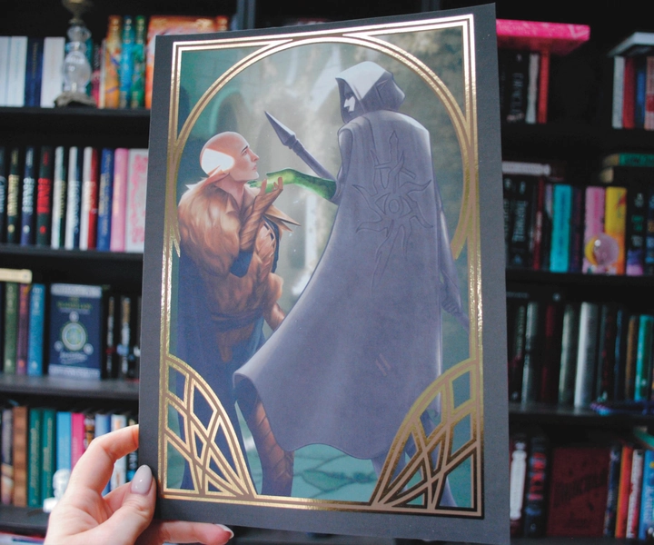 Solas x Inquisitor Lavellan *FOILED* Print | Dragon Age: Inquisition