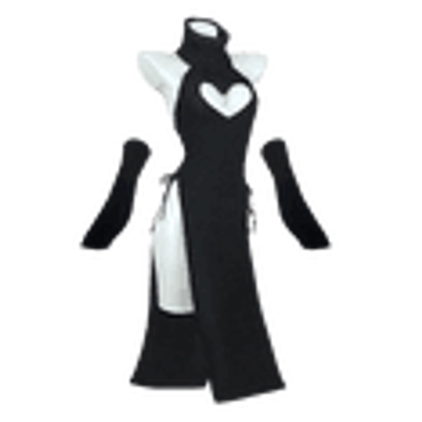 KORURACLUB Dress Cheongsam Costume premium sweater cosplay lingerie High Slit Long Dress