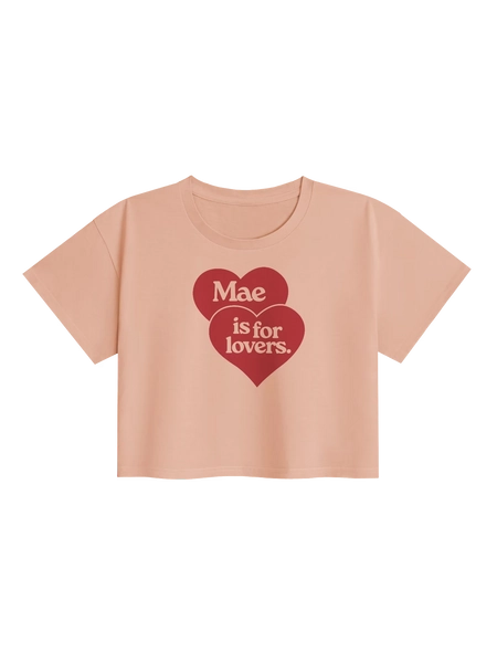 Mae Is For Lovers Retro Crop Tee