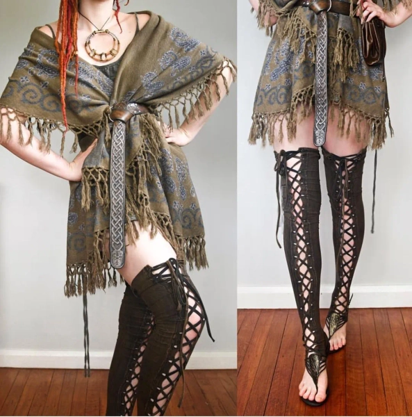 Leg Warmers, Steampunk Leggings, Viking Thigh Highs, Post Apocalyptic Burning Man Clothing, Stretchy Cotton Yoga Dance Legwarmers, Wasteland - Etsy