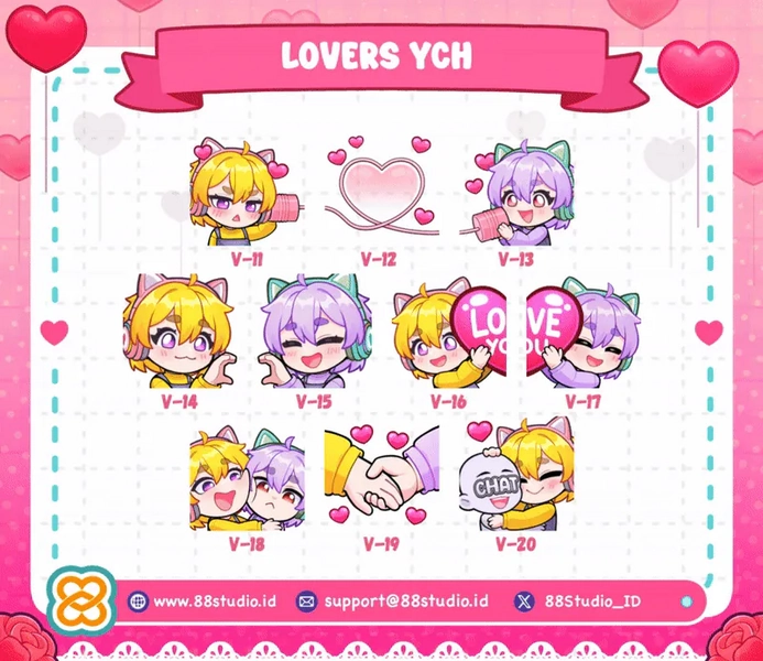 Hugging Estinien Emote - 88 Studio (@EightyEightDesign)