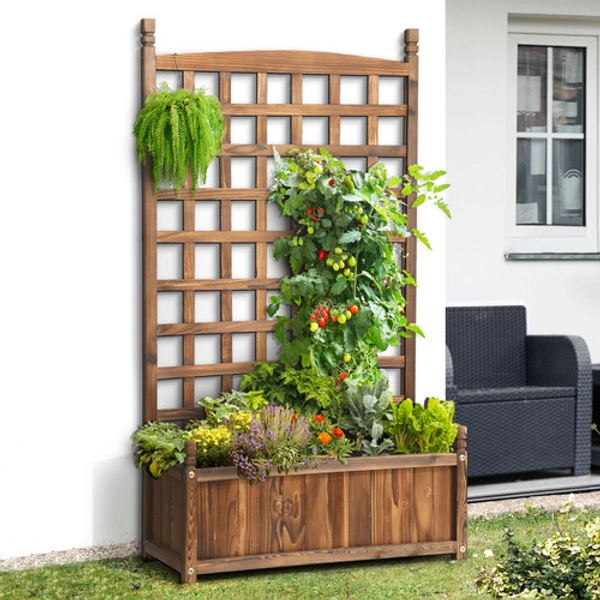 Klaus Garden Bed with Trellis