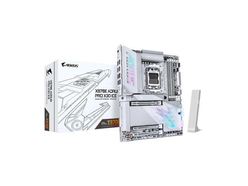 GIGABYTE X870E AORUS PRO X3D ICE ATX Motherboard