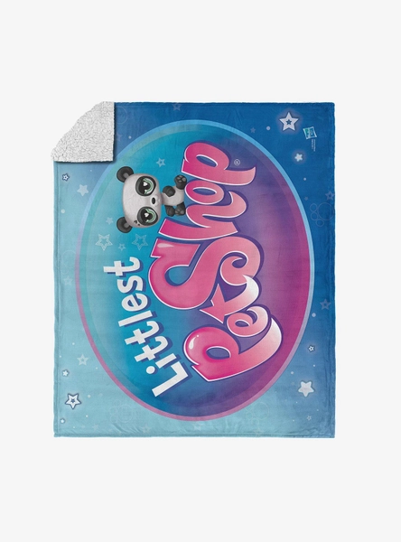 Littlest Pet Shop Panda Silk Touch Sherpa Throw Blanket