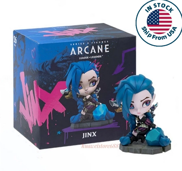 Official League of Legends LOL Arcane Jinx Figure 4 comms