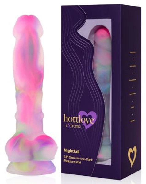 Glow in the Dark Nightfall Suction Cup Dildo - Hott Love Extreme - Spencer's