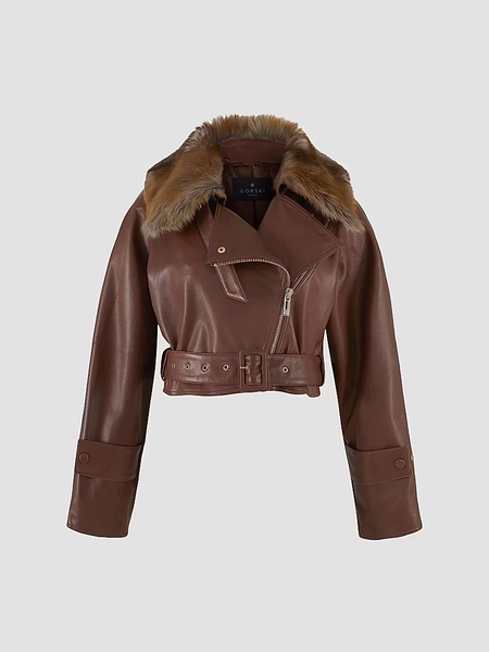 Select Nappa Leather Jacket with Detachable Toscana Lamb Collar