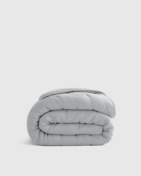 100% Organic Cotton Gauze Dream Quilt in Mist