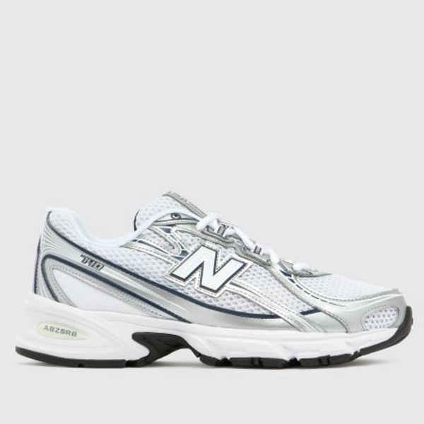 New Balance 740 in White & Navy