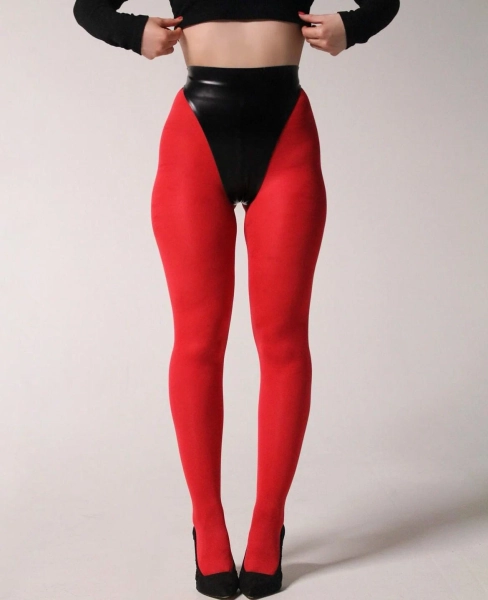 Latex High-waist String Back Knickers