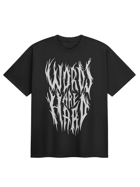 Metal Words Are Hard Tee | $38
