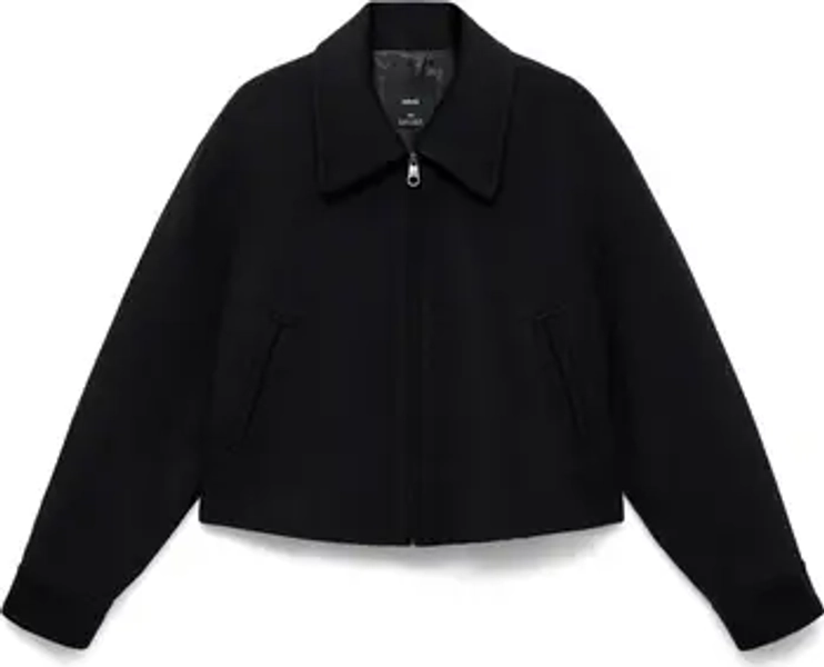 Wool Blend Crop Jacket