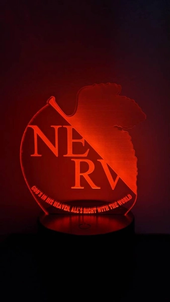 Neon Genesis Evangelion NERV Organization Night Light LED Lamp - Etsy