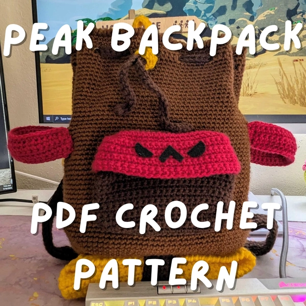 Peak Gamer Backpack PDF Crochet Pattern