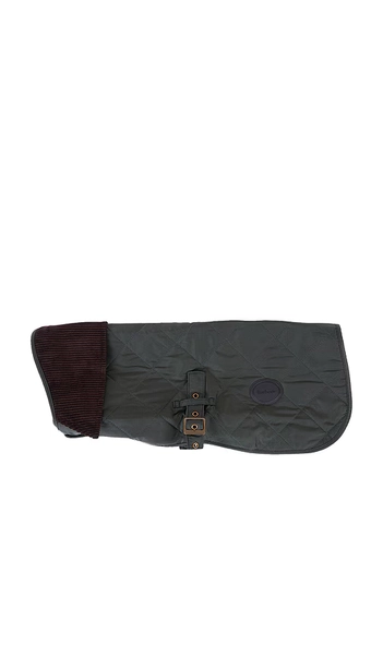 Barbour Quilted Dog Coat in Olive. - size S