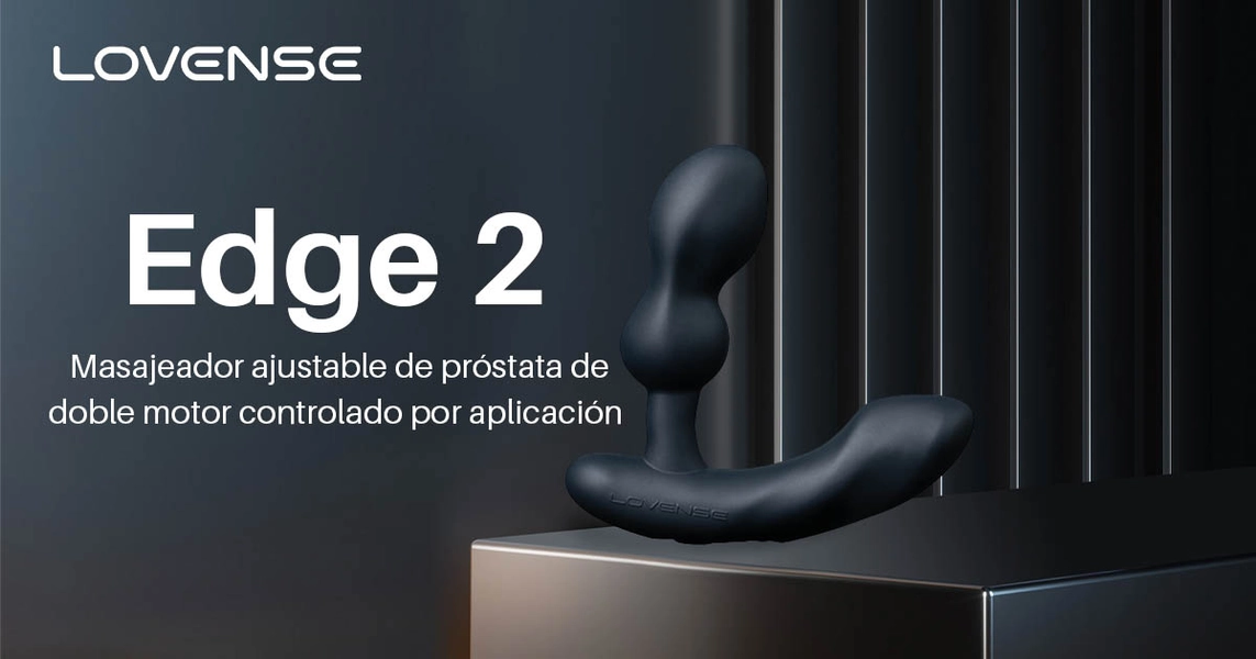 Lovense® Edge 2: estimulador de próstata masculino controlado por aplicación. ¡Pídalo ahora para una estimulación potente!