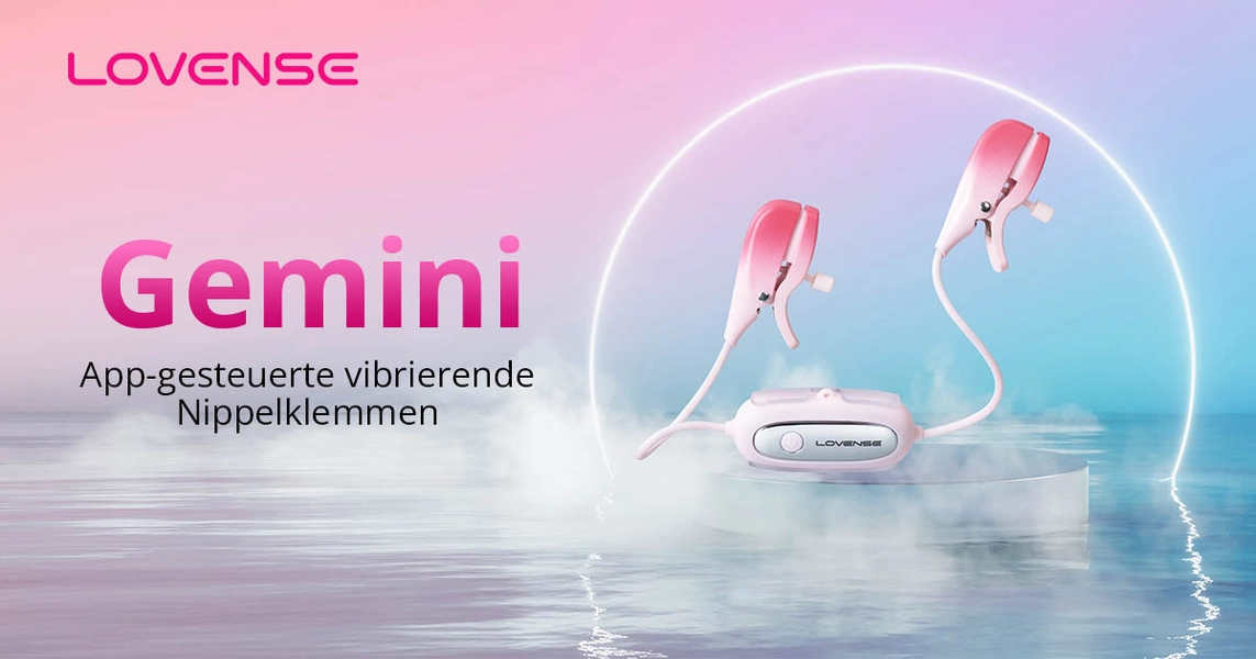 Lovense® Gemini: App-gesteuerte vibrierende Nippel-Stimulatoren mit Clips! Erleben Sie das Vergnügen der nächsten Stufe!