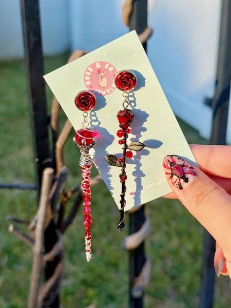 Sylus: Silverwing Fiend Love and Deepspace Inspired Earrings - Etsy