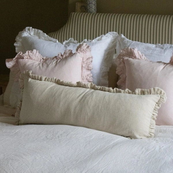 Grace Sand/Beige Bolster Cushion • Ellenvale Interiors