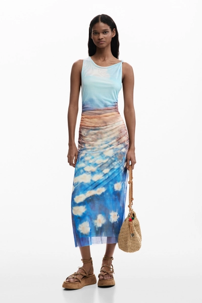 Draped Waterlily Dress multicolour Women's I Desigual.com