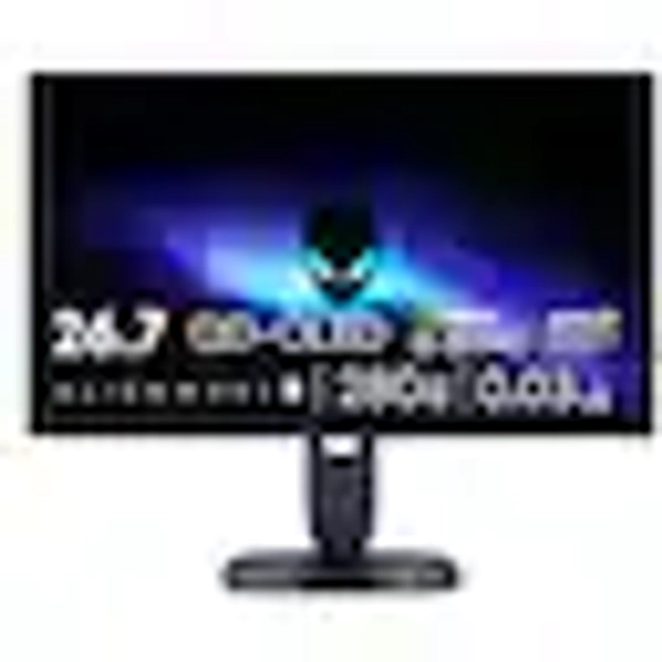 Alienware - AW2725D 27" QD-OLED QHD 280Hz 0.03-ms FreeSync and G-SYNC Gaming Monitor with HDR (HDMI, DisplayPort) - Black