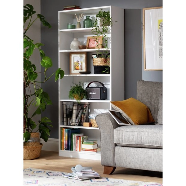 Buy Argos Home Maine Deep Bookcase - White | Bookcases and shelving units | Argos