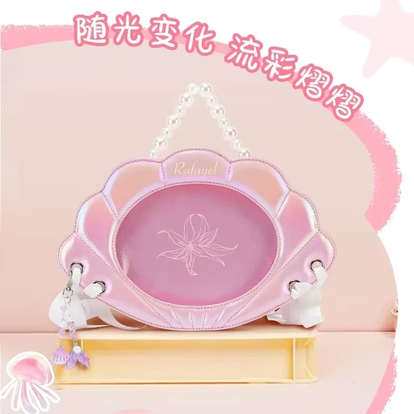 2025 Love and Deepspace Cosplay Rafayel Tidefall Waves 31x20.5x8.5cm Shell Leather PU Transparent Backpack Messenger Bag Handbag - AliExpress 200000532