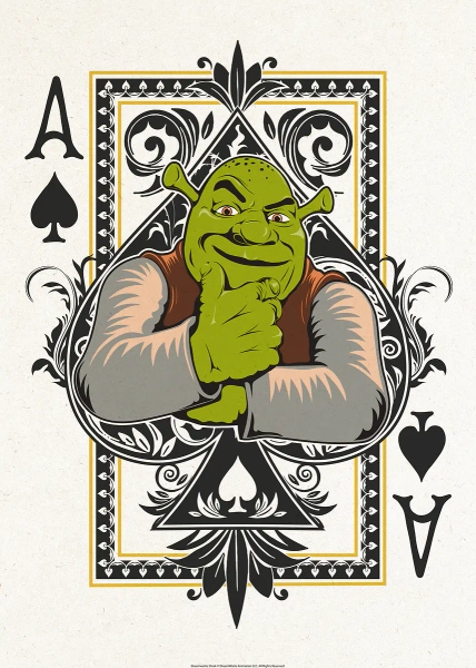 Ace of Ogres - Shrek art for your Game Room | Displate