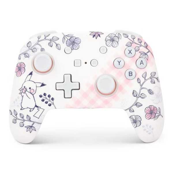 PowerA Enhanced Wireless Controller for Nintendo Switch - Pikachu Garden: Bluetooth, USB Connection, Nintendo Licensed