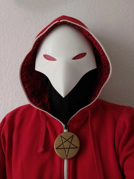 3D STL-File: Cosplay Cult of the Lamb - Cultist Mask and Medallion