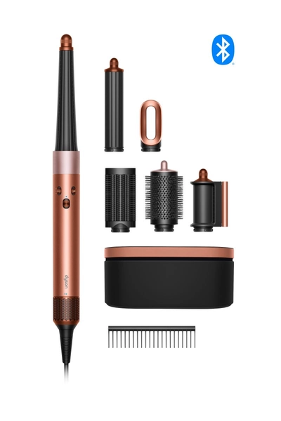 Aparatul de coafat și uscătorul Dyson Airwrap i.d.™ - Straight+Wavy (Amber silk / Pink champagne)