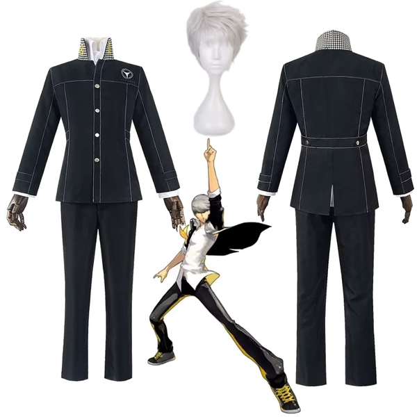 Anime Yasogami Yu Narukami Cosplay Costume Shin Megami Tensei P4 Cosplay Boy High School Uniform Costume Set
