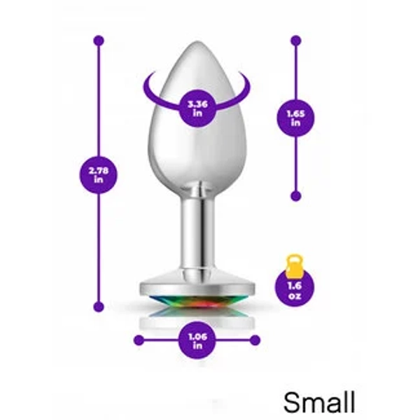 Viben Cheeky Charms Rainbow Crystal Plug