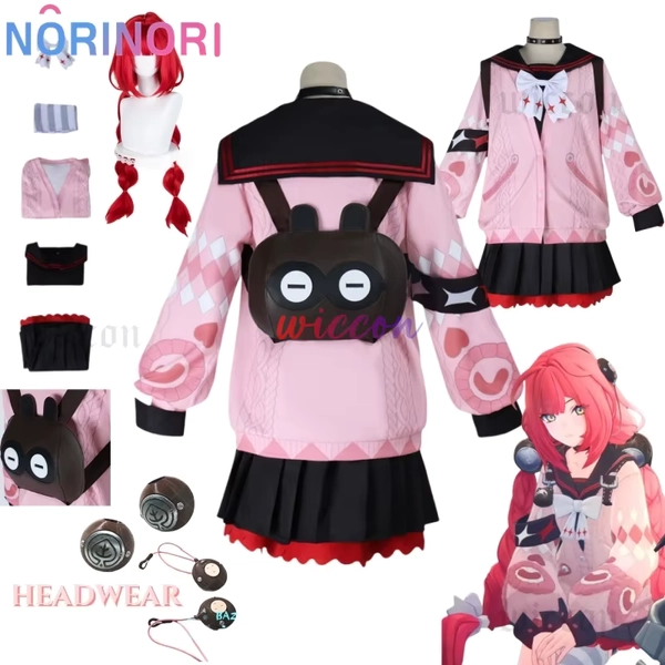 ZZZ Ukinami Yuzuha Cosplay Game Zenless Zone Zero Costume Wig Coat Suit with Bag Spook Shack For Women Girls Halloween Props - AliExpress 200000532